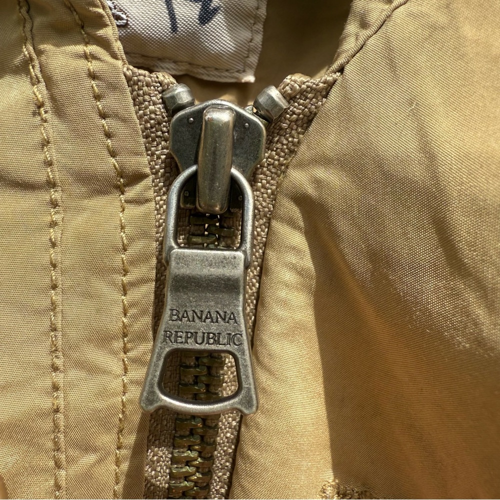 Vintage Banana Republic Travel & Safari Jacket Tan Size S Utility Field Jacket - Picture 9 of 12
